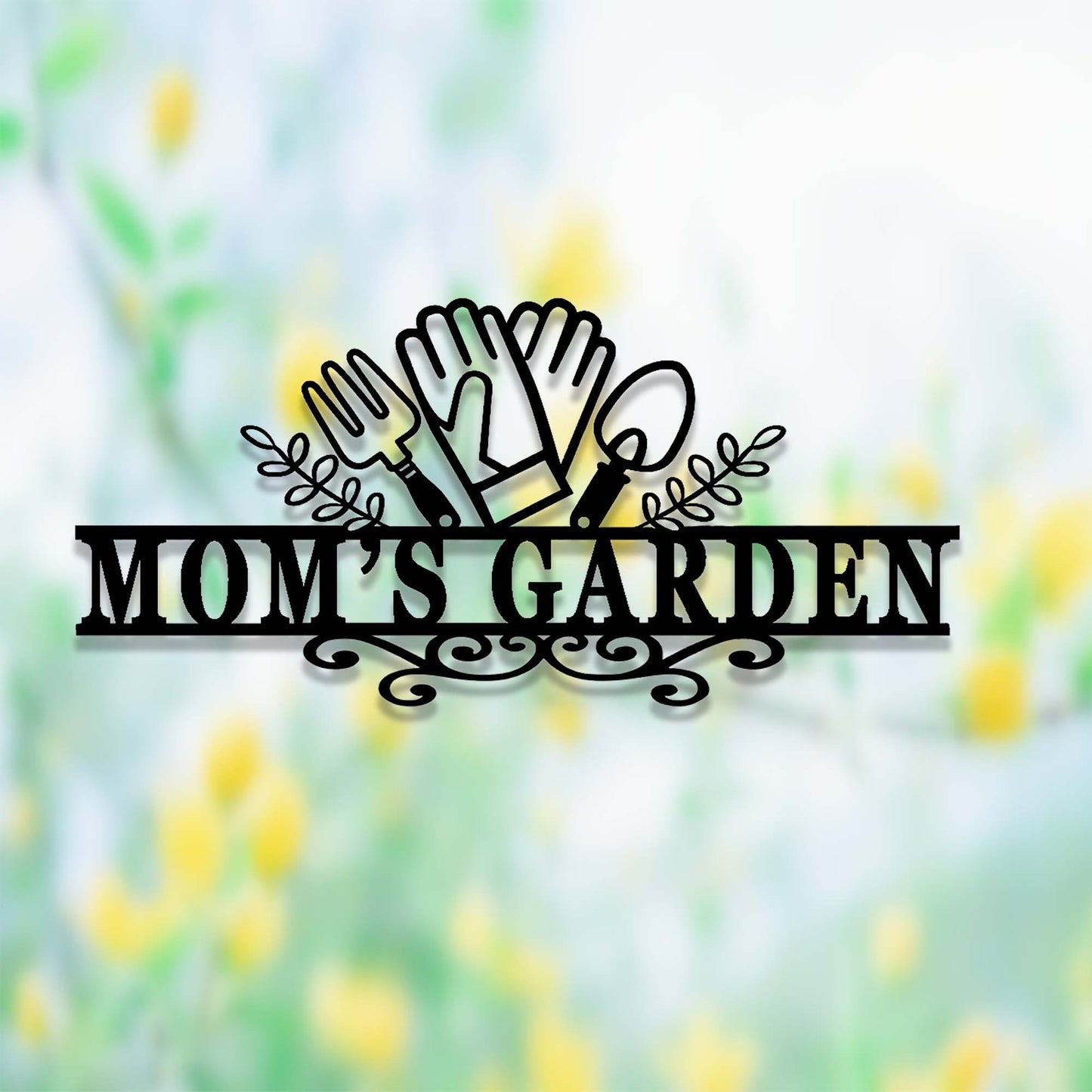 Personalized Gardening Gift,Custom Garden Sign,Metal Sign for Mom's Garden,Garden Decor,Garden Wall Art,Florists Gift,Yard Sign,Yard Decor