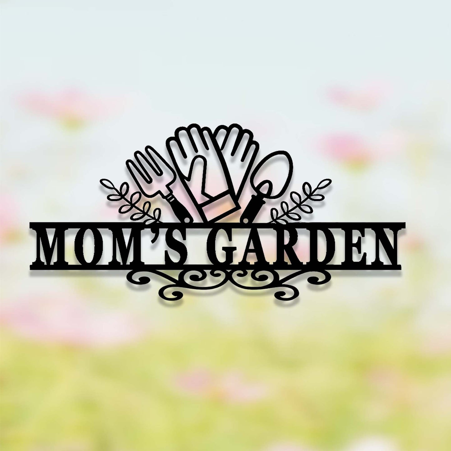 Personalized Gardening Gift,Custom Garden Sign,Metal Sign for Mom's Garden,Garden Decor,Garden Wall Art,Florists Gift,Yard Sign,Yard Decor