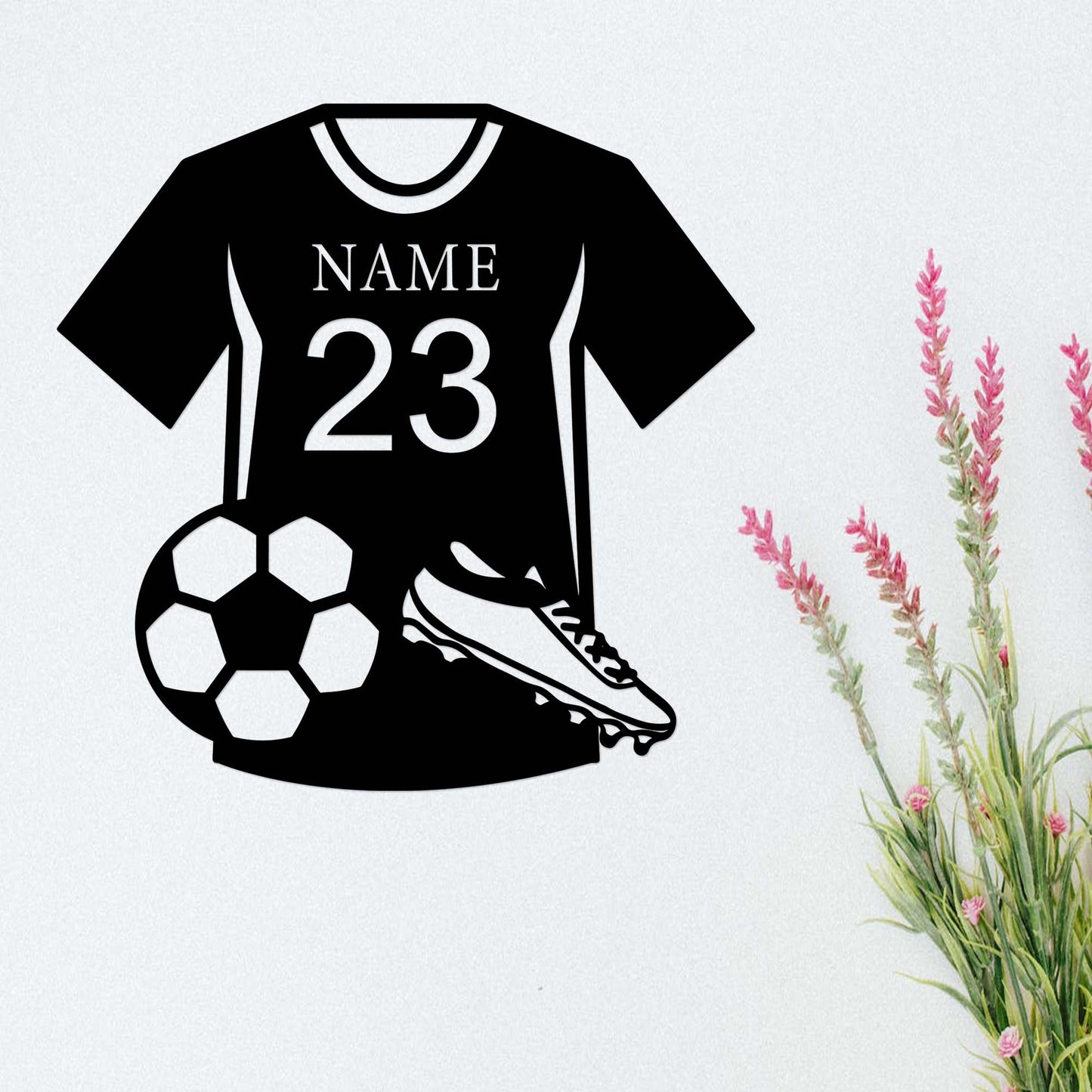 Personalized Soccer Sign,Custom Soccer Name Sign,Soccer Football Wall Decor,Football Fan Club Decor,Sport Soccer Wall Art,Soccer Player Gift