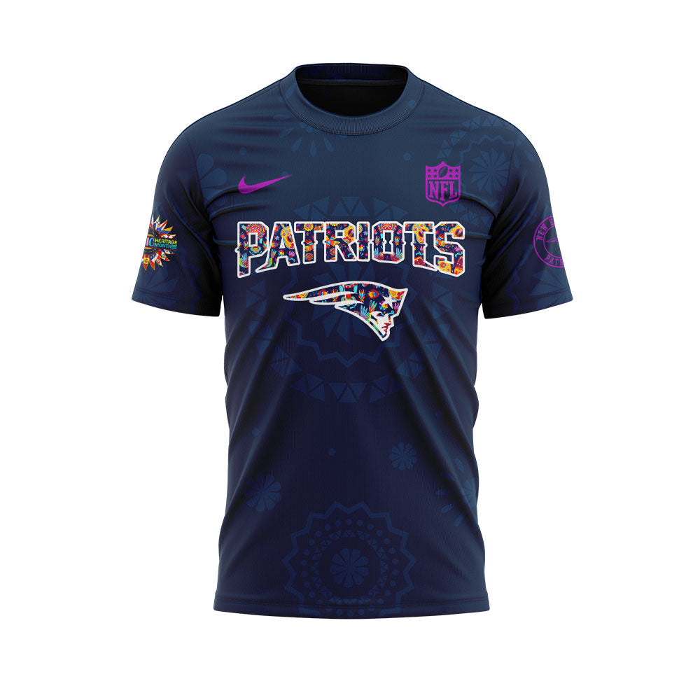 New England Patriots Latino Heritage Celebrations 2025 Combo T-Shirt