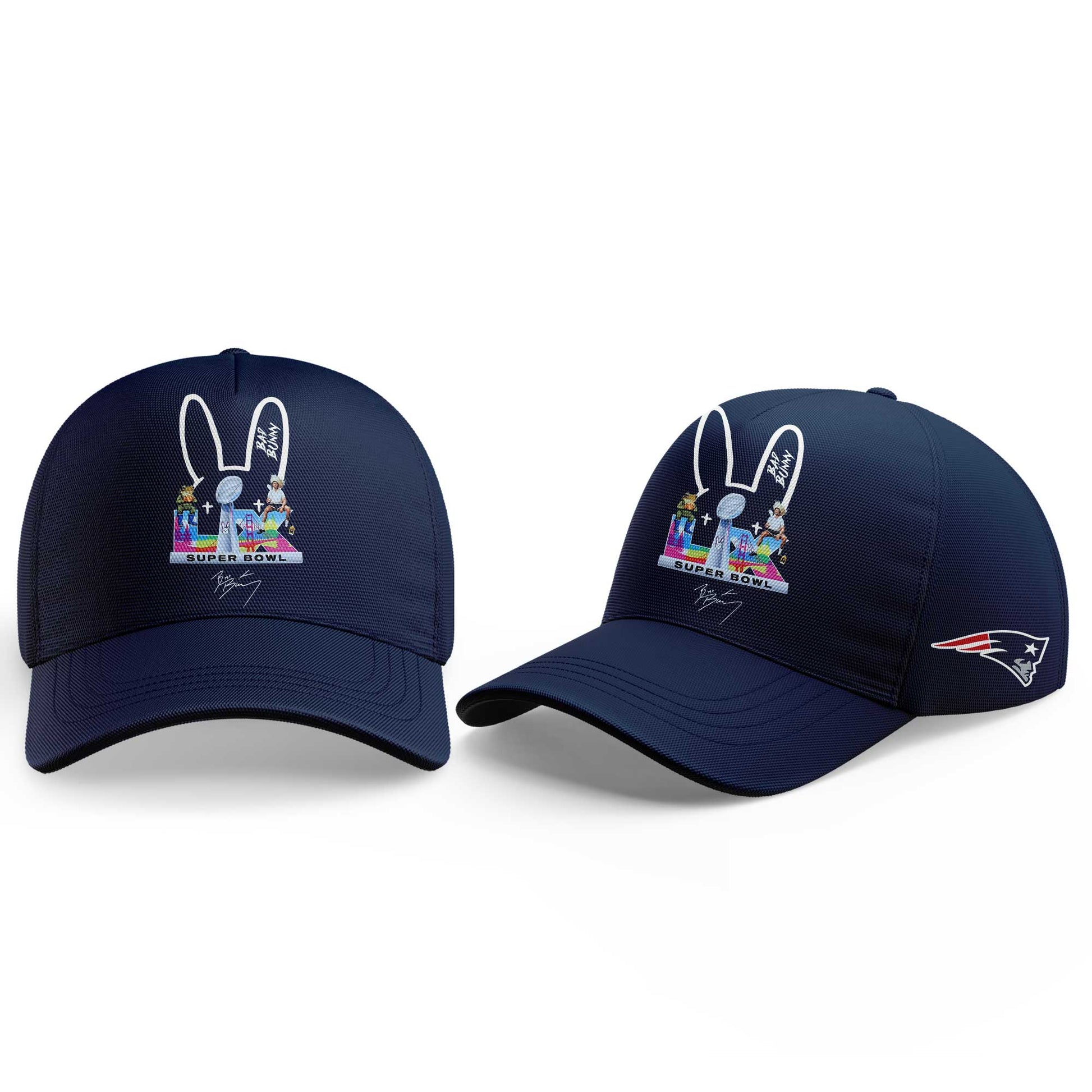 NE.Patriots x Bad Bunny Super Bowl 2026 Combo Shirt V3