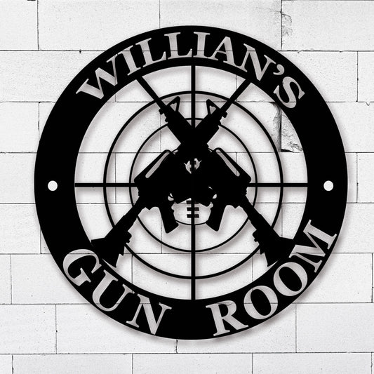 Armory Sign Metal Gun Sign Gun Owner Gift Hunter Shooting Sports Metal Sign Metal Wall Hangings Cabin Hunting Lodge Wall Art Veteran Gift