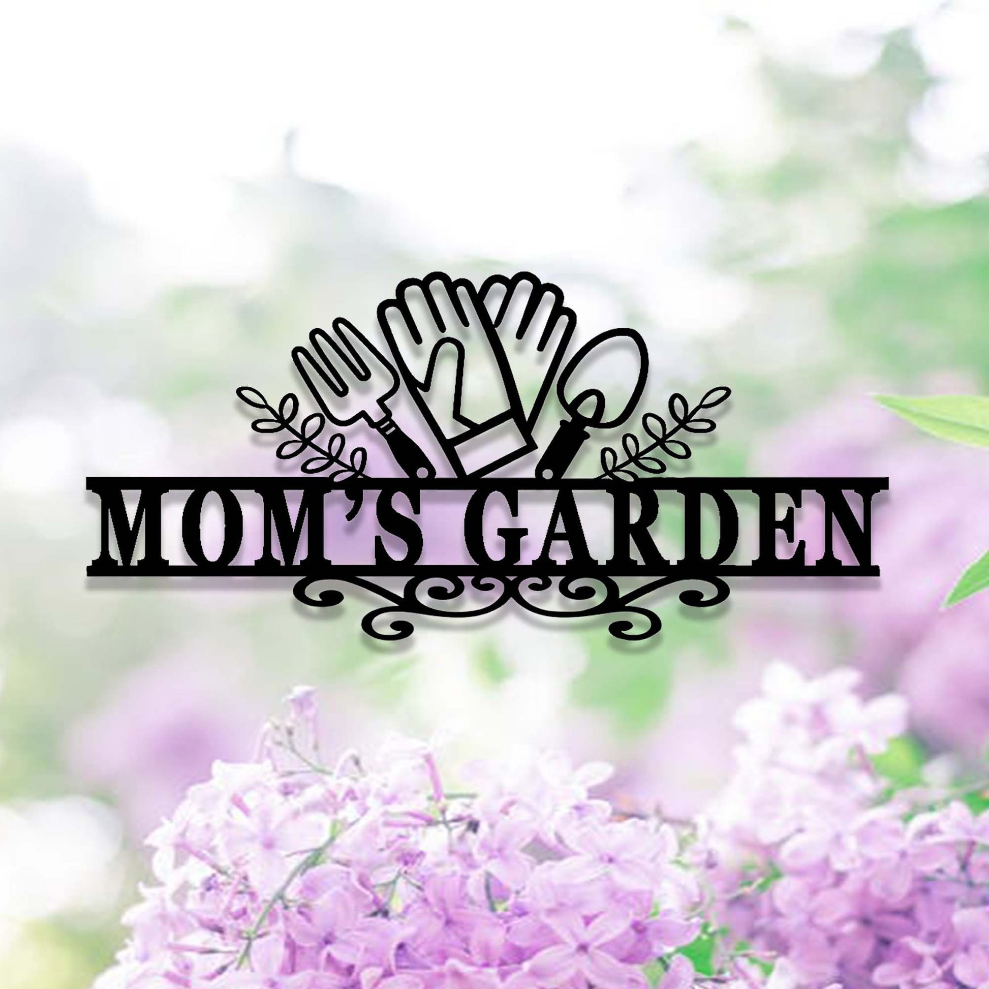 Personalized Gardening Gift,Custom Garden Sign,Metal Sign for Mom's Garden,Garden Decor,Garden Wall Art,Florists Gift,Yard Sign,Yard Decor