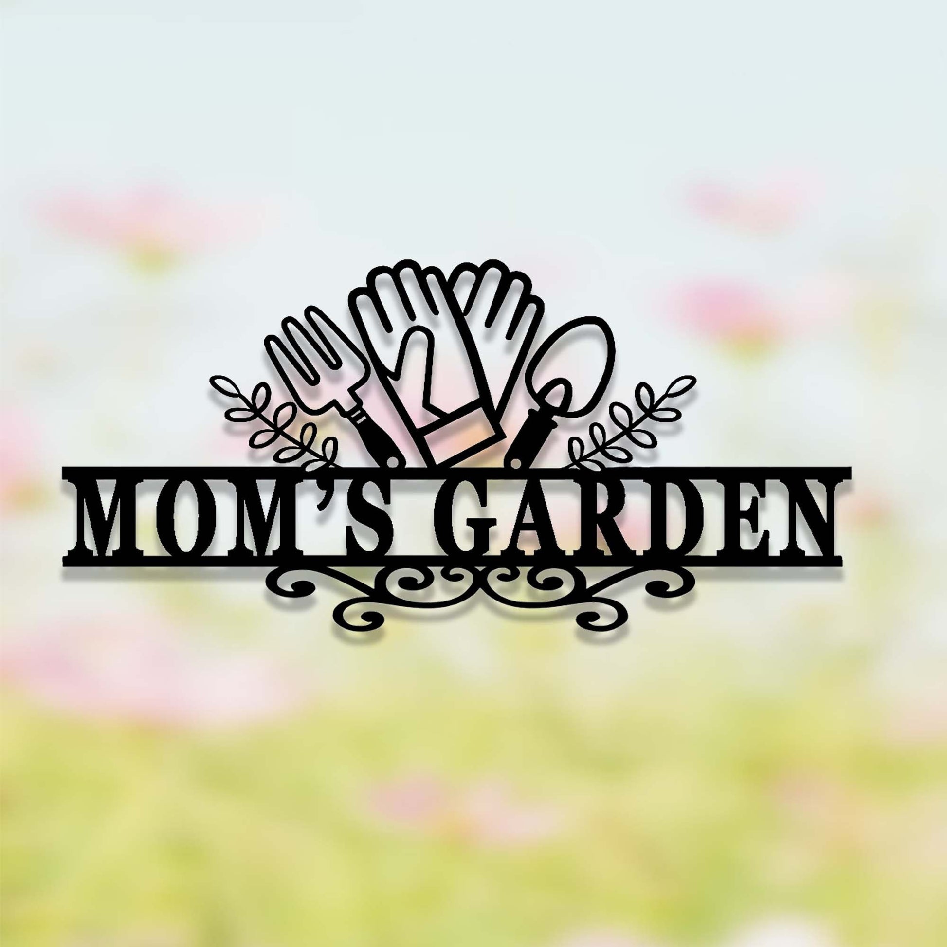 Personalized Gardening Gift,Custom Garden Sign,Metal Sign for Mom's Garden,Garden Decor,Garden Wall Art,Florists Gift,Yard Sign,Yard Decor