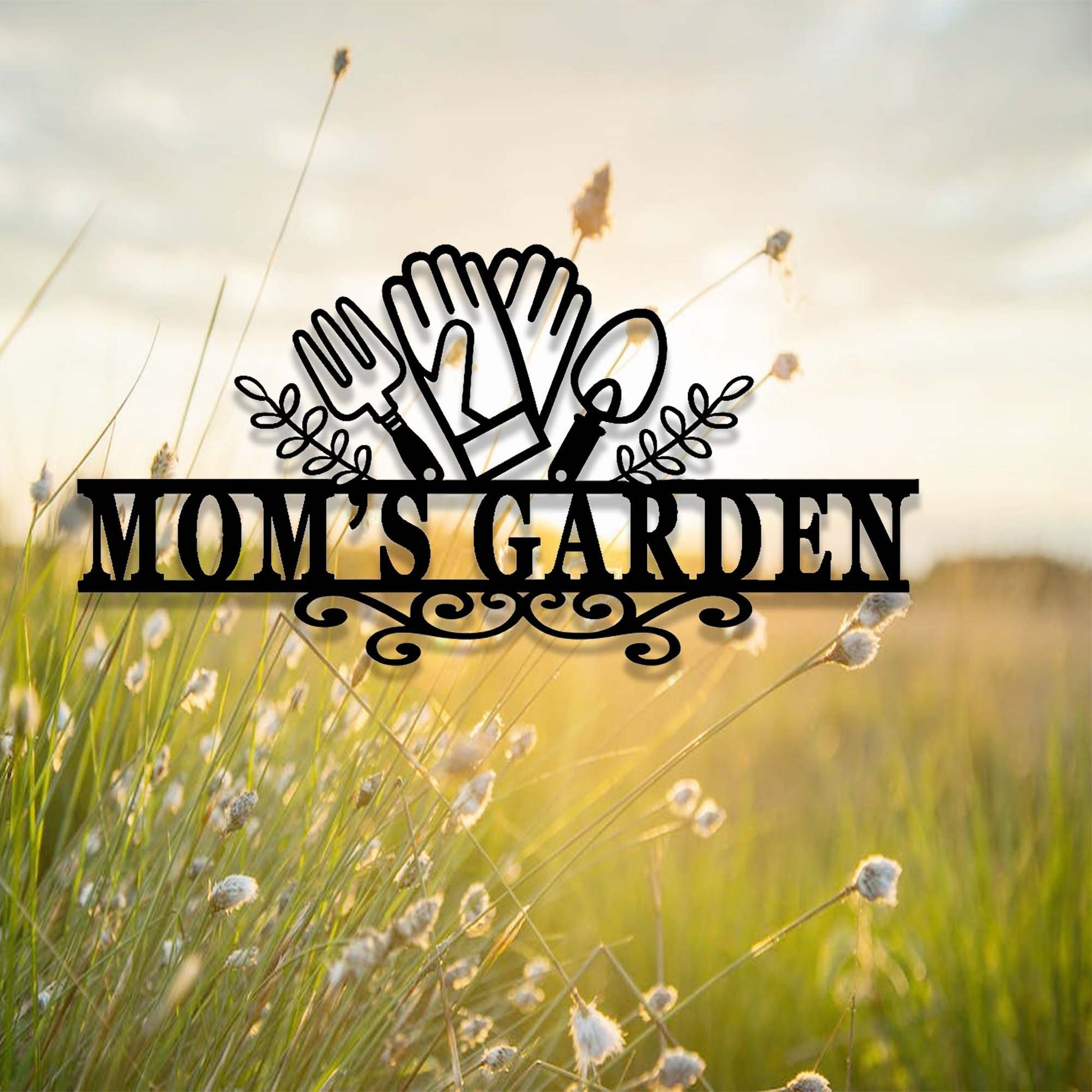 Personalized Gardening Gift,Custom Garden Sign,Metal Sign for Mom's Garden,Garden Decor,Garden Wall Art,Florists Gift,Yard Sign,Yard Decor