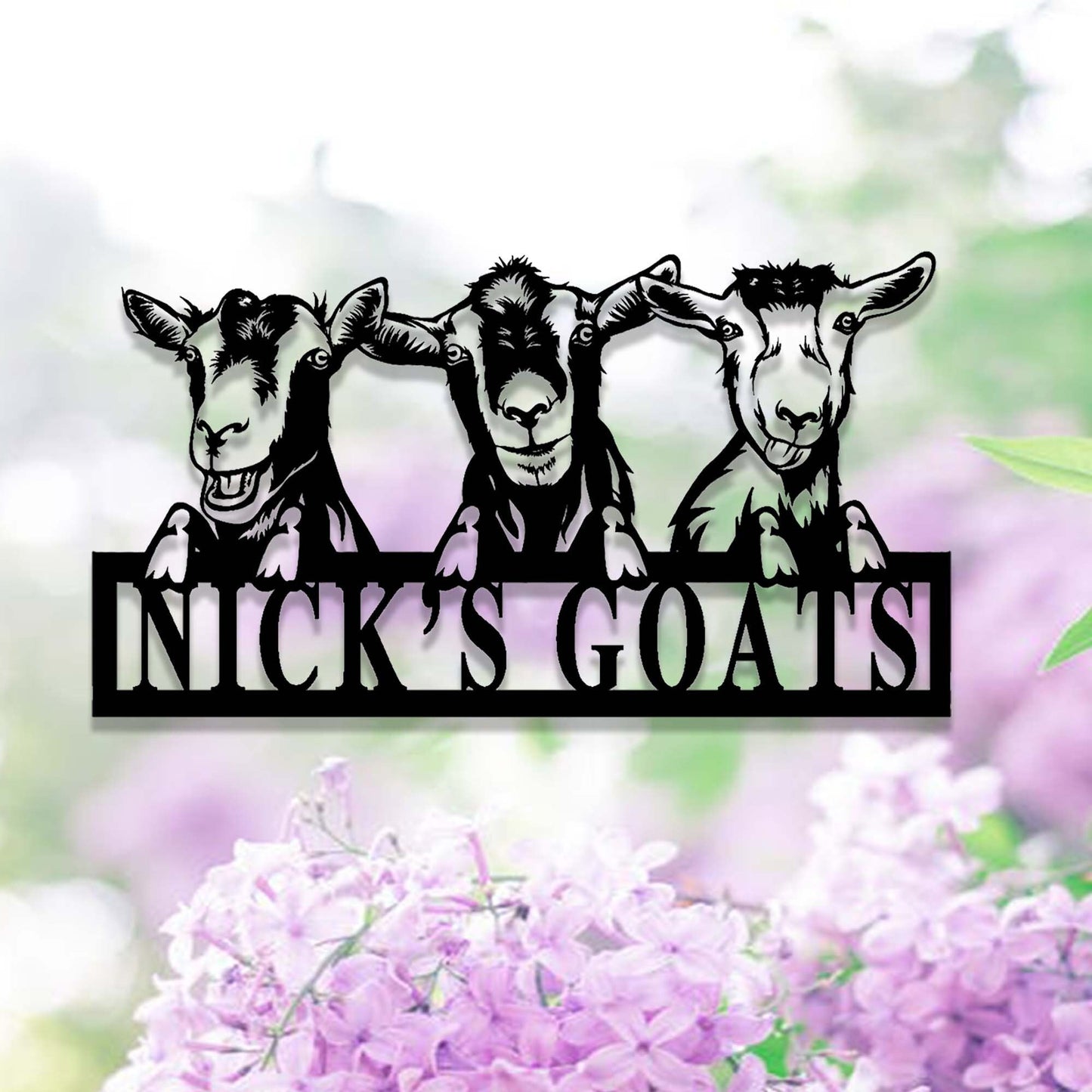 Custom Goat Sign,Goat Farm Sign,Goat Metal Wall Art,Personalized Goat Ranch Sign,Goat Farmhouse Wall Decor,Goat Barn Sign,Farmer Gift