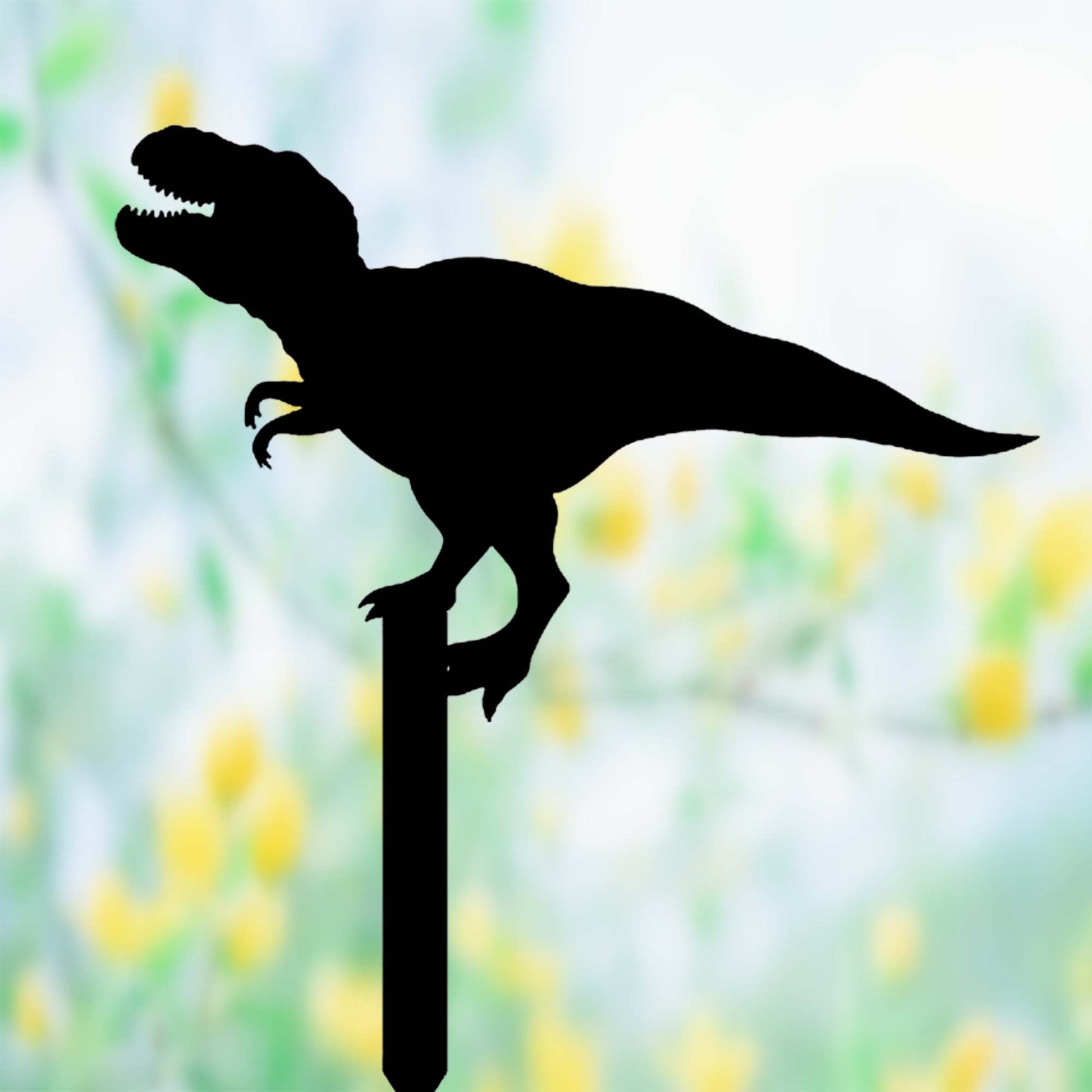Custom Dinosaur Metal Garden Stake,Dinosaur Garden Sign Decor,Personalized Dinosaur Address Sign for Yard,Jurassic Park Garden Yard Art