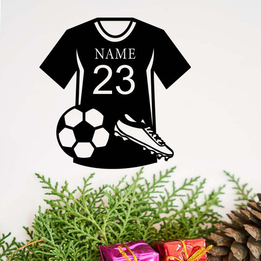 Personalized Soccer Sign,Custom Soccer Name Sign,Soccer Football Wall Decor,Football Fan Club Decor,Sport Soccer Wall Art,Soccer Player Gift
