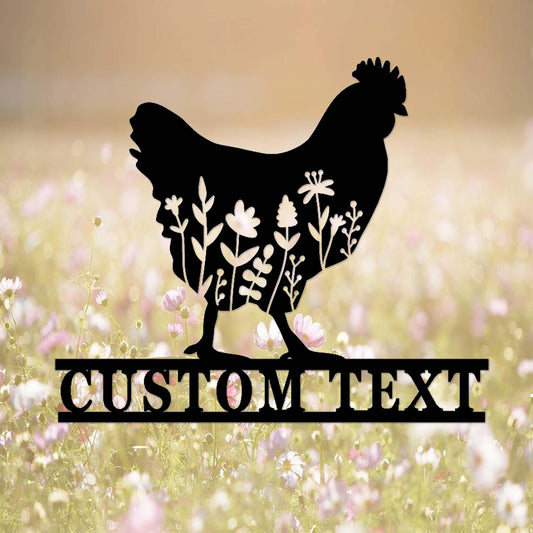 Custom Chicken Farm Sign,Metal Chicken Coop Sign,Personalized Hen House Sign,Chicken Coop Decor,Eggs Farmed Sign,Farmhouse Farm Coop Decor