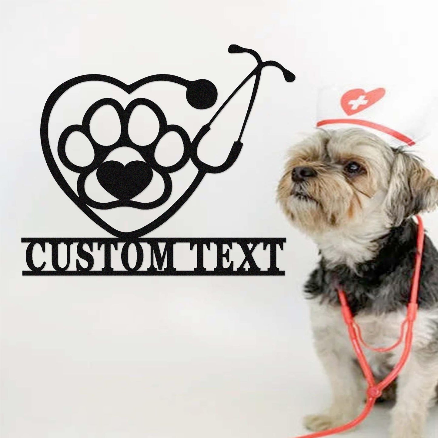 Custom Metal Veterinary Sign,Veterinarian Office Decor,Personalized Veterinary Name Sign,Veterinary Wall Art,Pet Clinic Sign,Pet Doctor Gift