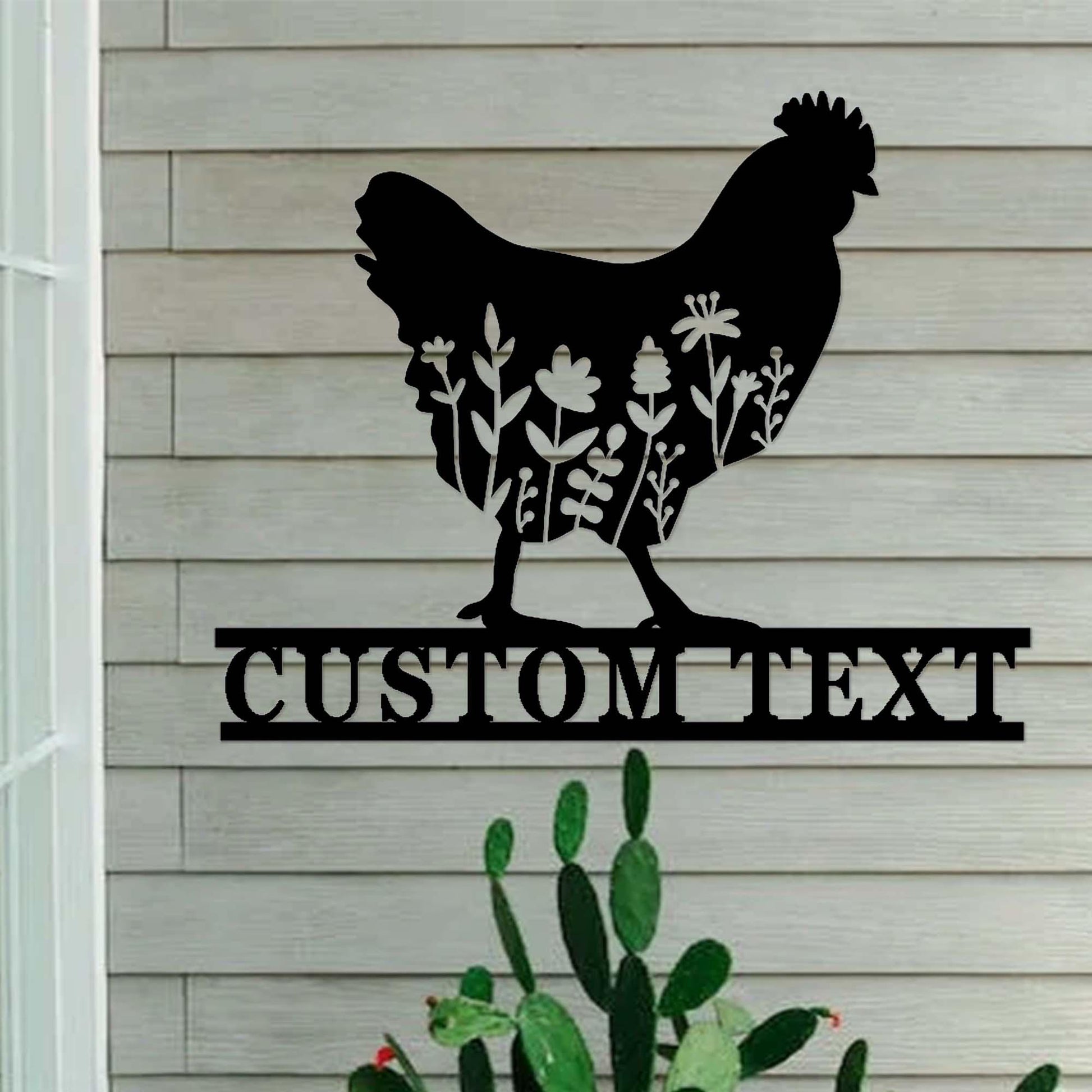 Custom Chicken Farm Sign,Metal Chicken Coop Sign,Personalized Hen House Sign,Chicken Coop Decor,Eggs Farmed Sign,Farmhouse Farm Coop Decor