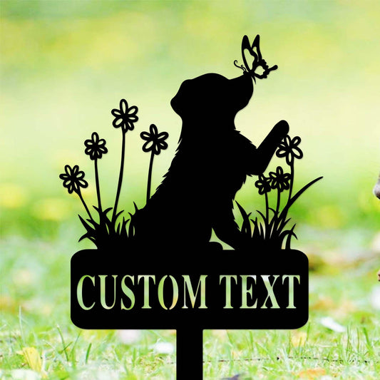 Custom Dog Metal Memorial Stake,Personalized Dog Name Grave Marker,Dog Yard Garden Stake,Dog Garden Decor,Dog Mom Gift,Pet Remembrance Stake
