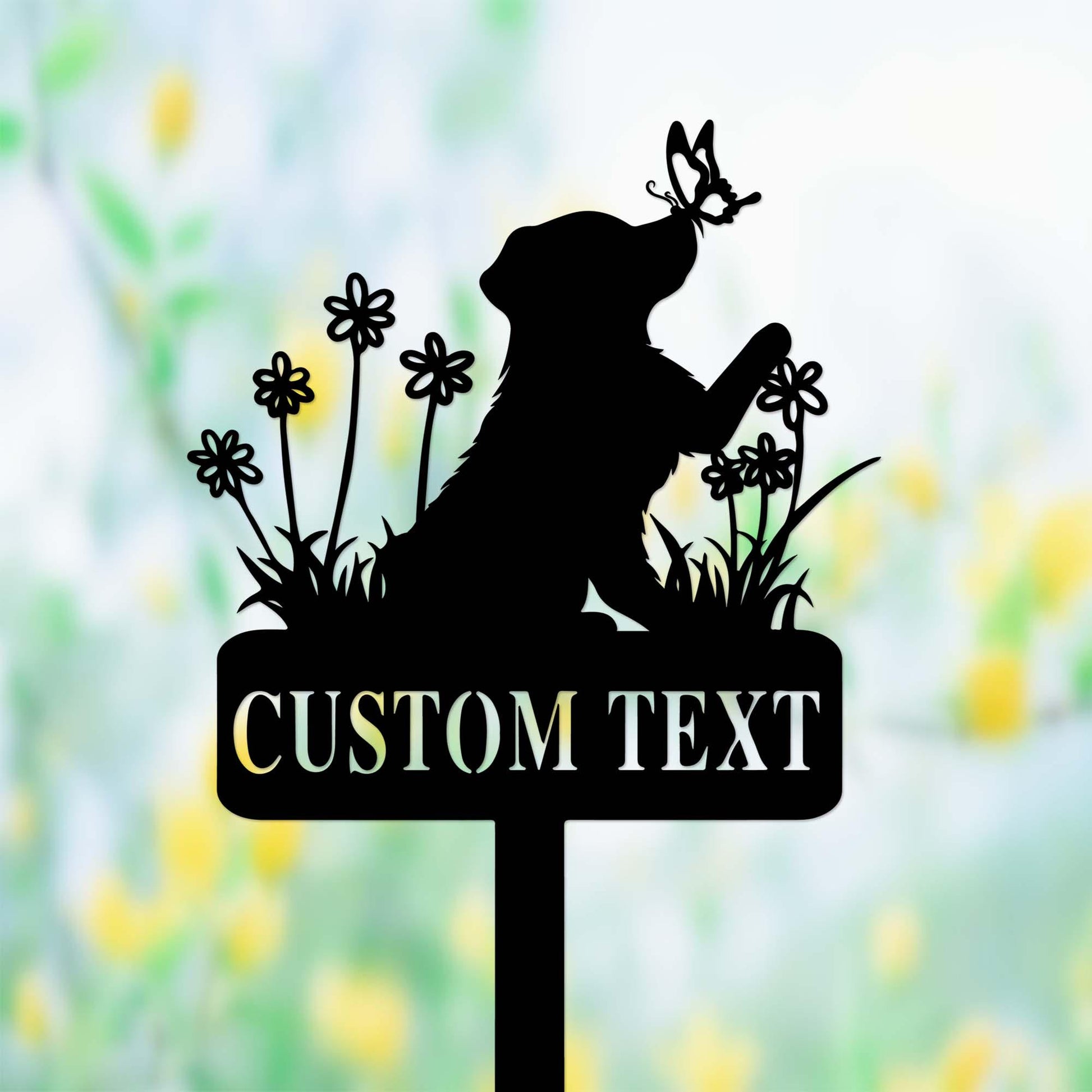Custom Dog Metal Memorial Stake,Personalized Dog Name Grave Marker,Dog Yard Garden Stake,Dog Garden Decor,Dog Mom Gift,Pet Remembrance Stake