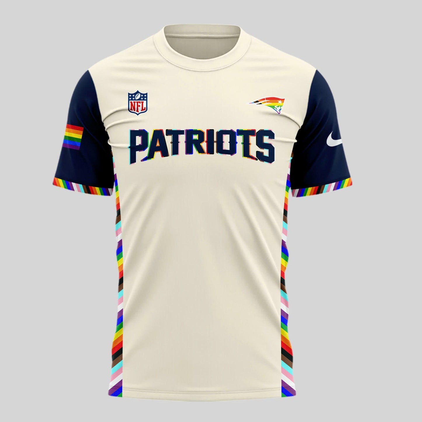 Special New Pride Patriots Logo Tshirt Custom Name Numbers